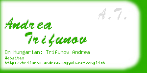 andrea trifunov business card